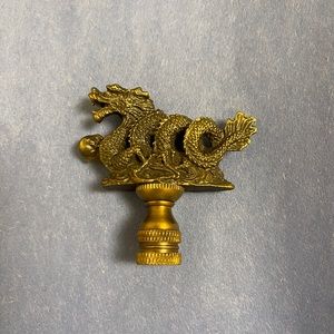 Solid Brass Dragon Antique Lamp Finial